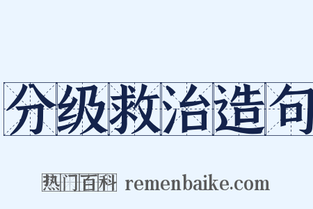分级救治造句是什么意思的图片